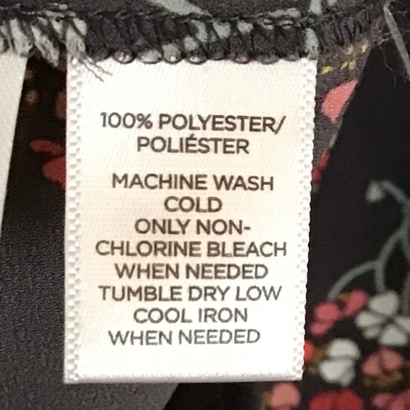 Loft floral gray blouse - Picture 5 of 6